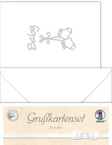 Ursus DOPPELKARTE GELASERT+ KUVERT,SOECK.WEISS