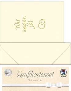 Ursus DOPPELKARTE GELASERT+ KUVERT,WIR SAGEN.CHAMOI