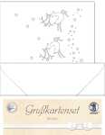 Ursus DOPPELKARTE GELASERT+ KUVERT,RENTIER,WEISS