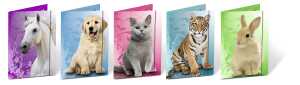 Ursus SAMMELMAPPEN M.GUMMIZUG DIN A3,TIERE