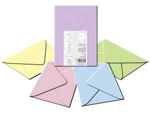 Ursus TRANSP.COUVERTS B6,5ST.UNI PASTELL,SORTIERT