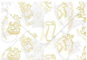 Ursus TRANSP.COUVERTS B6,5ST.CHRISTMAS WEISS