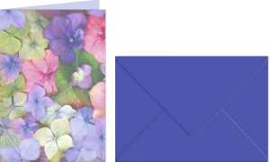 Ursus GRUSSK./COUV.DIN A6,5 PAAR FLORA HORTENSIE