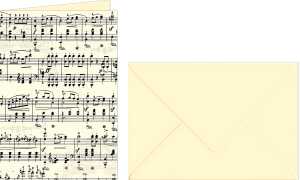 Ursus GRUSSK./COUV.DIN A6,5 PAAR NOTEN CHAM/SCHWARZ