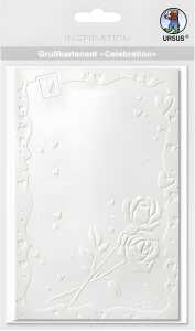 Ursus GRUSSK.SET CELEBRATION "WEISS" MOTIV:ROSEN
