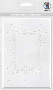 Ursus GRUSSK.SET CELEBRATION "WEISS" MOTIV:ART DECO