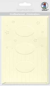 Ursus GRUSSK.SET CELEBRATION "CREME" MOTIV:STREUBLU