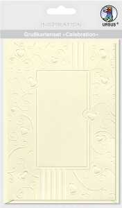 Ursus GRUSSK.SET CELEBRATION "CREME" MOTIV:HERZRANK