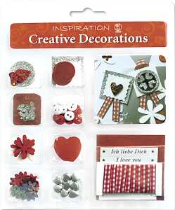 Ursus CREATIVE DECORATIONS "EVERYDAY" RED/SILVER 4008525083740