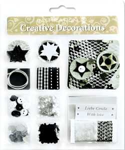Ursus CREATIVE DECORATIONS "EVERYDAY" BLACK/SILVER 4008525083856