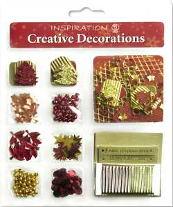 Ursus CREATIVE DECORATIONS "CHRISTMAS" RED/GOLD