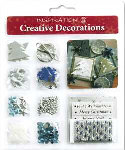 Ursus CREATIVE DECORATIONS "CHRISTMAS" SILVER/BLUE