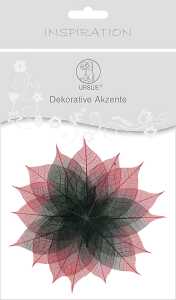 Ursus DEKOR.AKZENTE "BLÄTTER" DUO 16BL.SCHWARZ/ROT