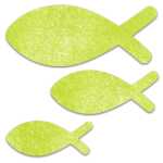 Ursus DEKO ACCESSOIRES MOT.01 "FISCHE" APFELGRÜN