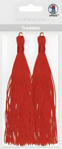 Ursus TRODDELN,2ST.14CM LANG,+KORDEL,1M,ROT