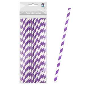Ursus PAPIERSTROHHALME S STREIFEN LILA
