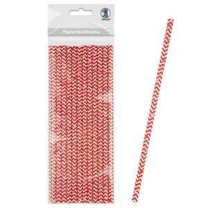 Ursus PAPIERSTROHHALME S CHEVRON ROT