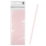 Ursus PAPIERSTROHHALME S CHEVRON ROSA