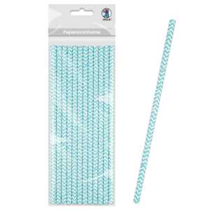 Ursus PAPIERSTROHHALME S CHEVRON HELLBLAU