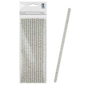 Ursus PAPIERSTROHHALME S CHEVRON GRAU