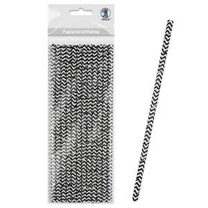 Ursus PAPIERSTROHHALME S CHEVRON SCHWARZ