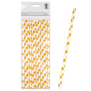 Ursus PAPIERSTROHHALME S PUNKTE ORANGE