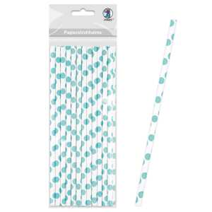 Ursus PAPIERSTROHHALME S PUNKTE HELLBLAU