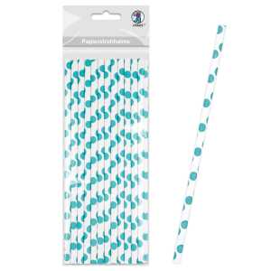 Ursus PAPIERSTROHHALME S PUNKTE PETROL