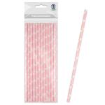 Ursus PAPIERSTROHHALME S HERZEN ROSA