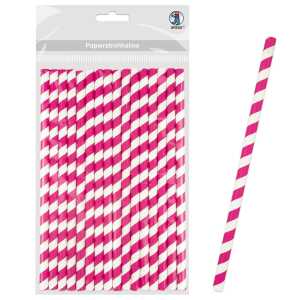 Ursus PAPIERSTROHHALME M STREIFEN EOSIN