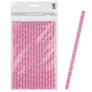 Ursus PAPIERSTROHHALME M CHEVRON EOSIN