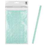 Ursus PAPIERSTROHHALME M CHEVRON HELLBLAU