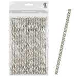 Ursus PAPIERSTROHHALME M CHEVRON GRAU