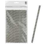 Ursus PAPIERSTROHHALME M CHEVRON SCHWARZ