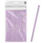 Ursus PAPIERSTROHHALME M CHEVRON LILA