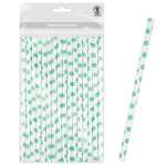 Ursus PAPIERSTROHHALME M PUNKTE HELLBLAU