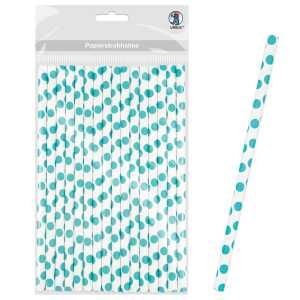 Ursus PAPIERSTROHHALME M PUNKTE PETROL