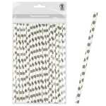 Ursus PAPIERSTROHHALME M PUNKTE GRAU