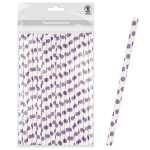 Ursus PAPIERSTROHHALME M PUNKTE LILA