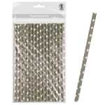 Ursus PAPIERSTROHHALME M STERNE GRAU