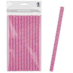 Ursus PAPIERSTROHHALME L CHEVRON EOSIN