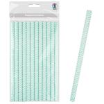 Ursus PAPIERSTROHHALME L CHEVRON HELLBLAU