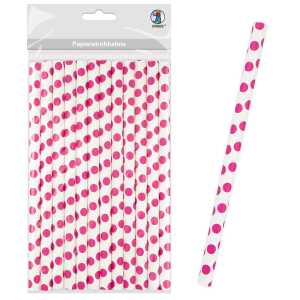 Ursus PAPIERSTROHHALME L PUNKTE EOSIN