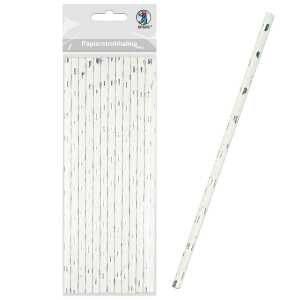 Ursus PAPIERSTROHHALME S HERZEN SILBER