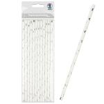 Ursus PAPIERSTROHHALME S HERZEN SILBER