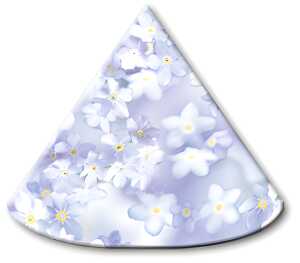 Ursus LAMPENSCHIRMCHEN 10ST.FLORA VERGISSMEINNICHT