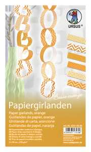 Ursus PAPIERGIRLANDEN "BASIC ORANGE"