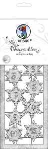 Ursus DESIGNZAHLEN "ADVENTSZAHLEN" SILBER