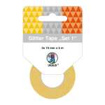 Ursus GLITTER TAPE 15MMx5M 3 ROLLEN SET 01