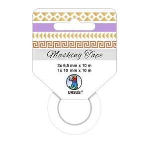 Ursus MASKING TAPE 6,5/10MMx10M 4 RL SET 06 GRAFIK II